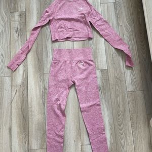 Gymshark seamless set- pink